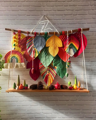 آویز مکرومه ۱۰۰×۸۵